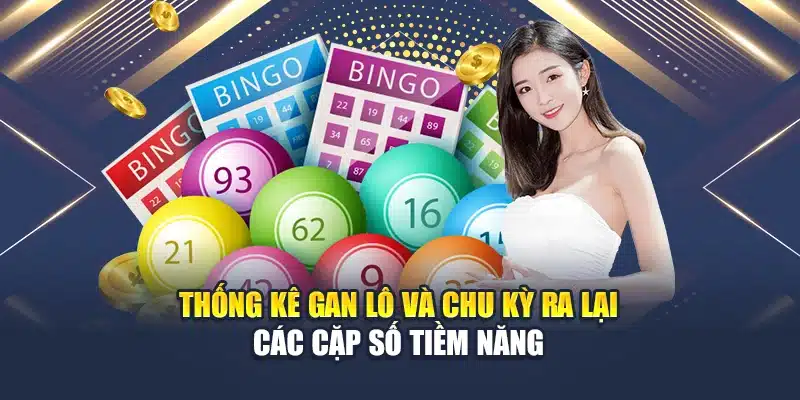 Thống kê gan lô và chu kỳ ra lại các cặp số tiềm năng